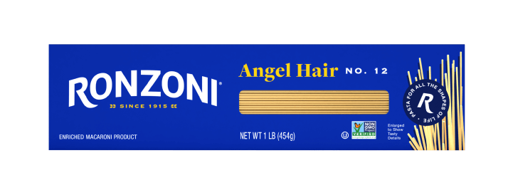 front of ronzoni angel hair packaging