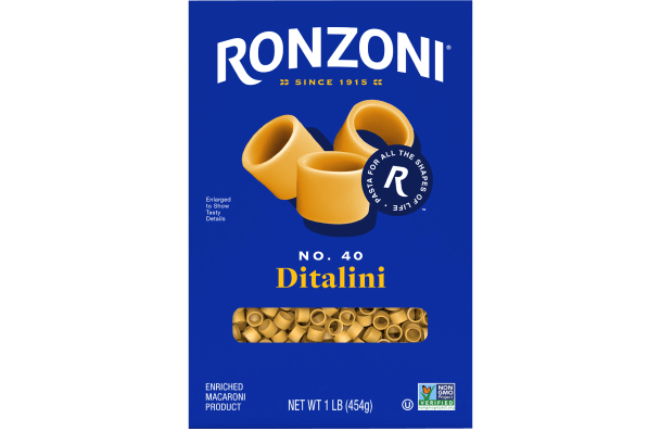 front of ronzoni ditalini packaging