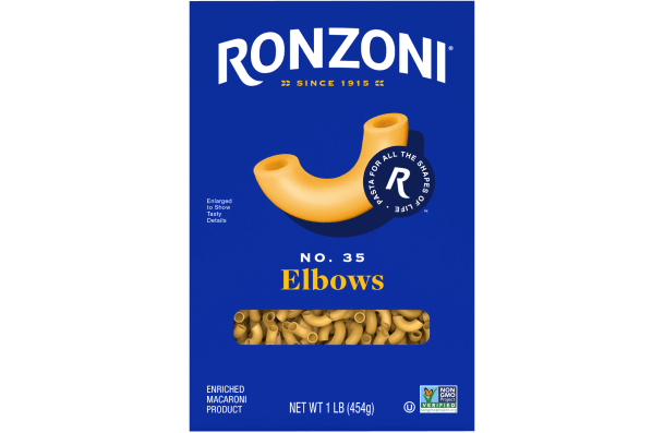front of ronzoni elbows packaging