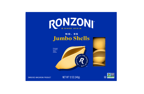 Front-of-pack image of Jumbo Shells packaging