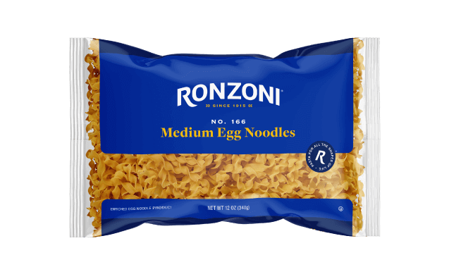 The front view of a package of Ronzoni® Medium Egg Noodles