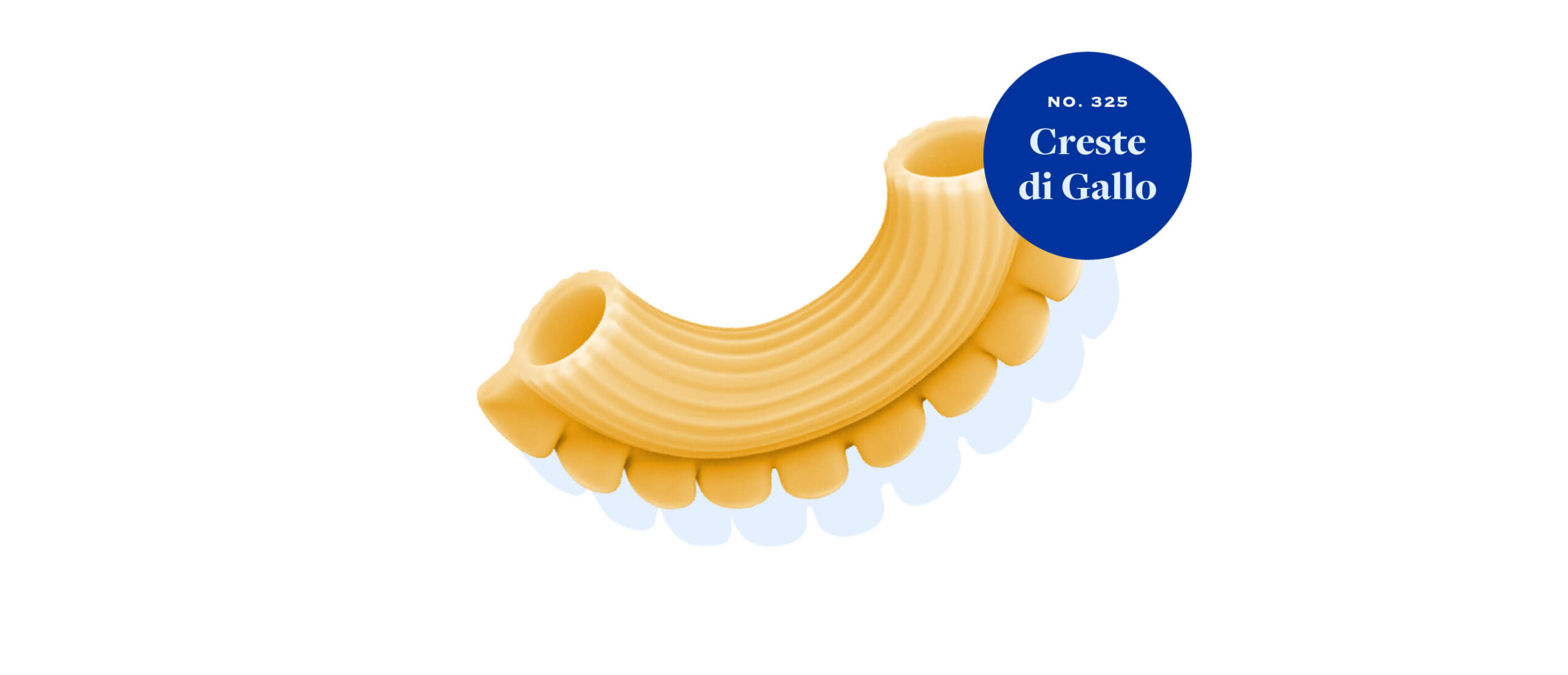 Ronzoni Creste di Gallo, a sunrise-shaped pasta