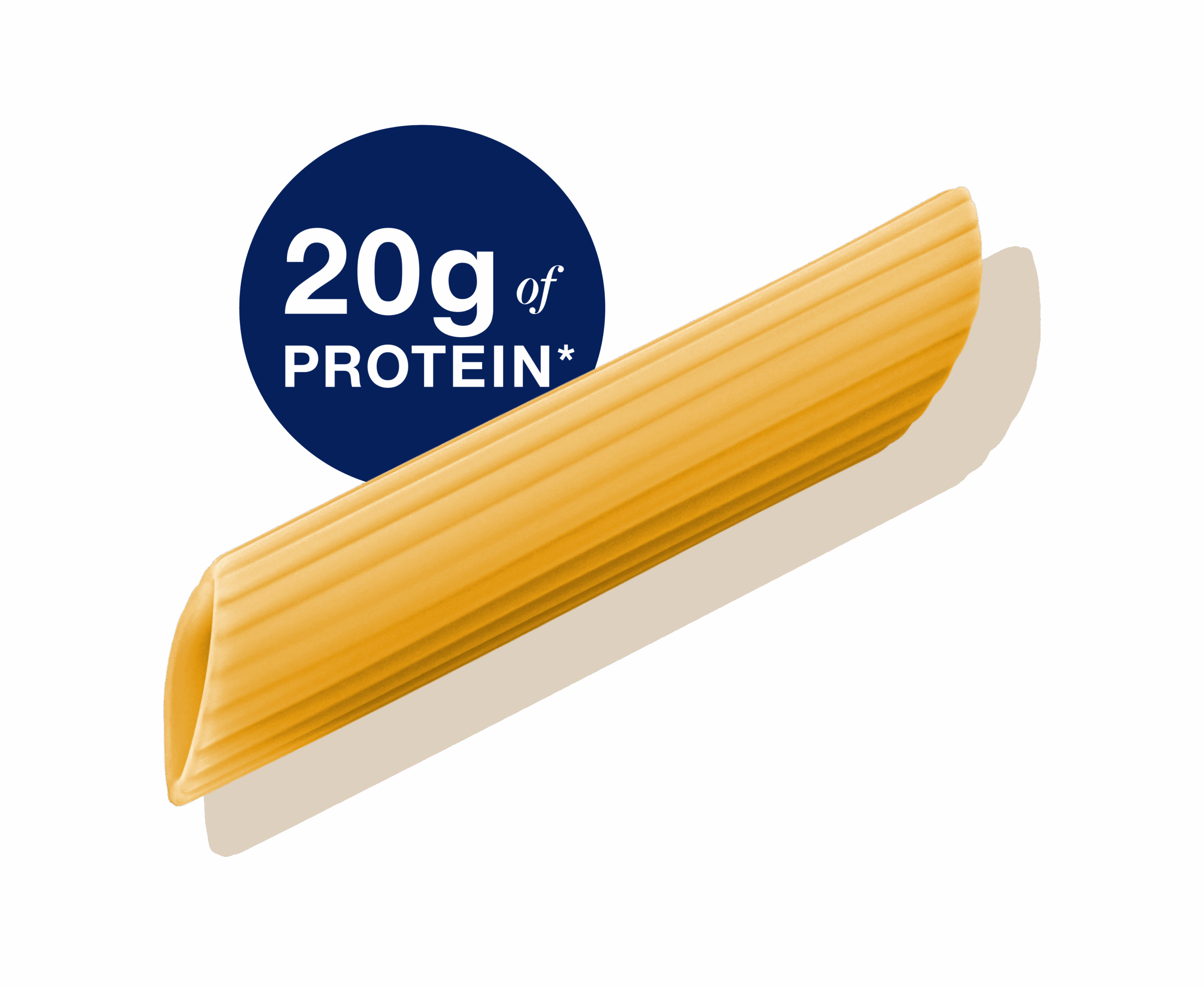 diagrammatic drawing of penne pasta