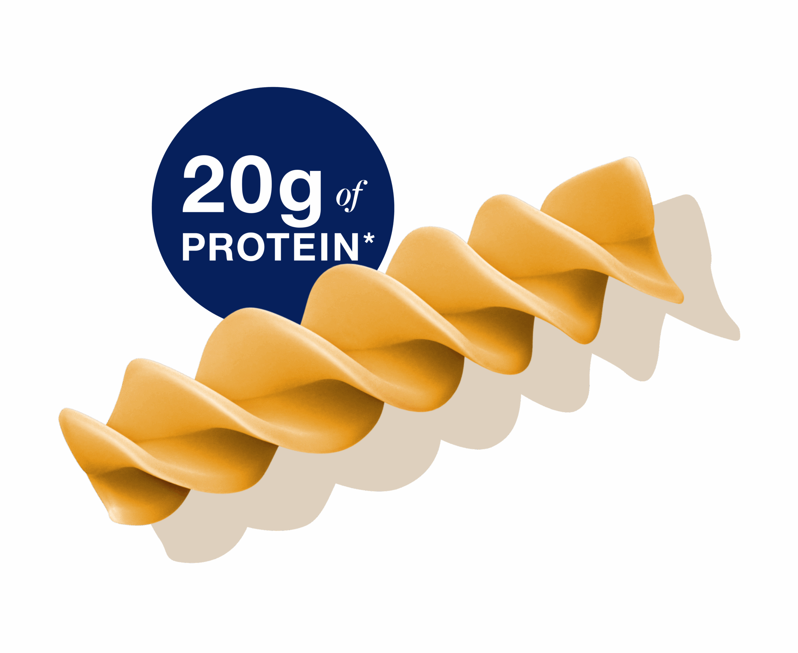 diagrammatic drawing of rotini pasta