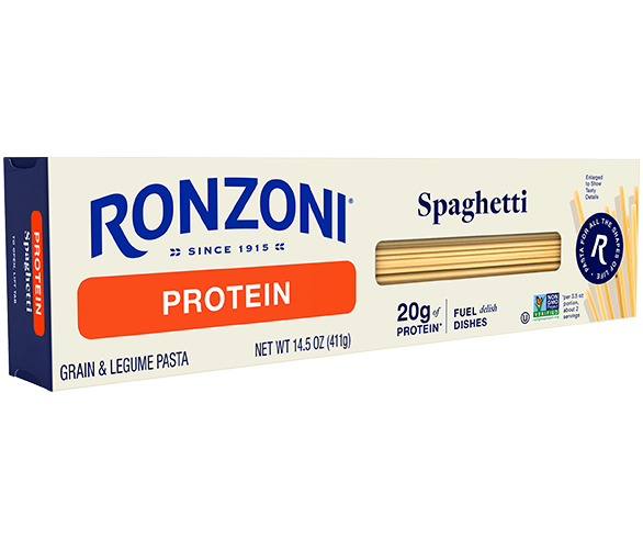 3-quarter view of Protein Spaghetti package