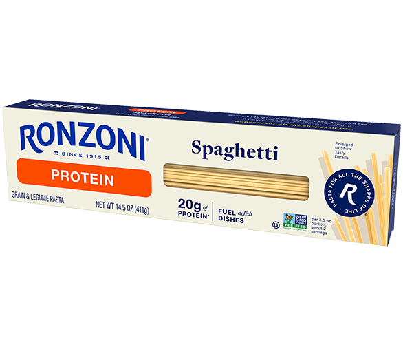 3-quarter view of Protein Spaghetti package